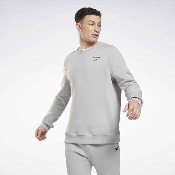 REEBOK IDENTITY FLEECE CREW - GRÁ